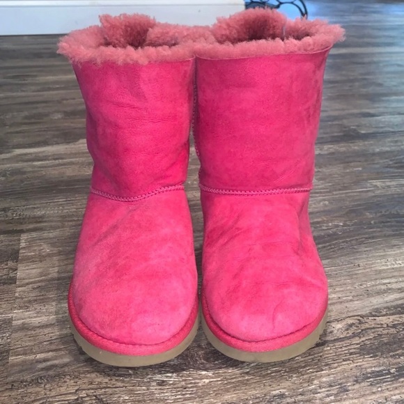 pink ugg short boots
